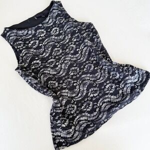 y2k black lace whimsygoth tank top‎